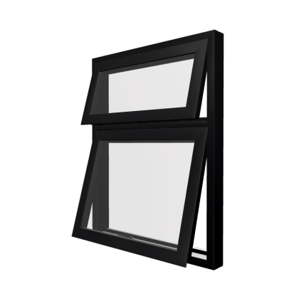 Style 8 Black Aluminium Window