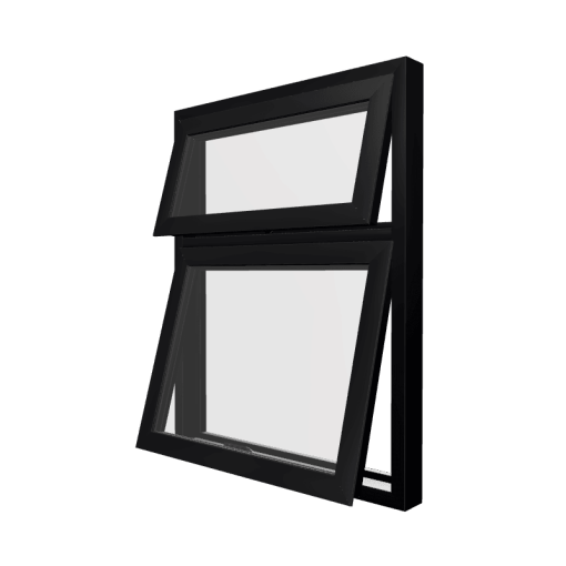 Style 8 Black Aluminium Window