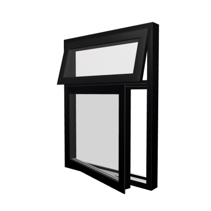 Style 11 Black Aluminium Window