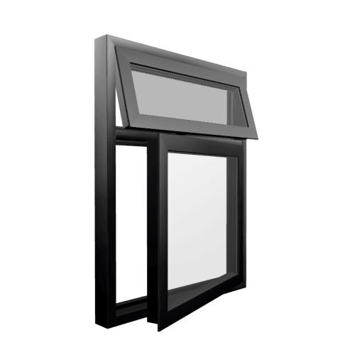 Style 12 Black Aluminium Window