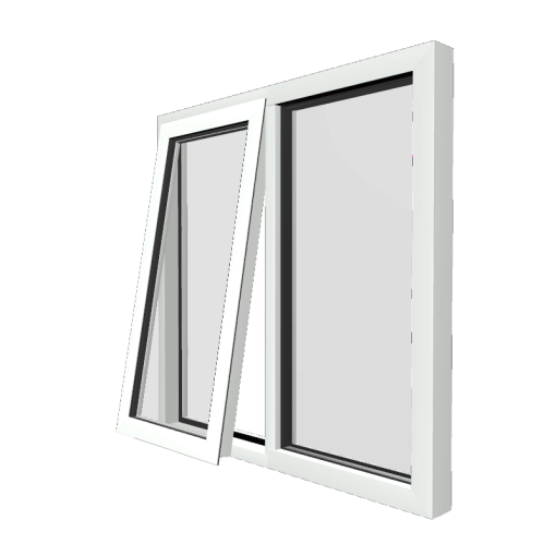 Style 13 White Aluminium Window