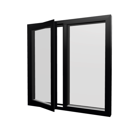 Style 16 Black Aluminium Window