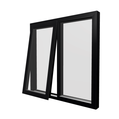 Style 13 Black Aluminium Window