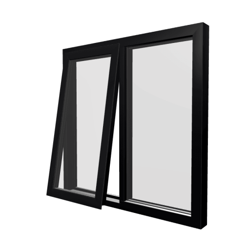 Style 13 Black Aluminium Window