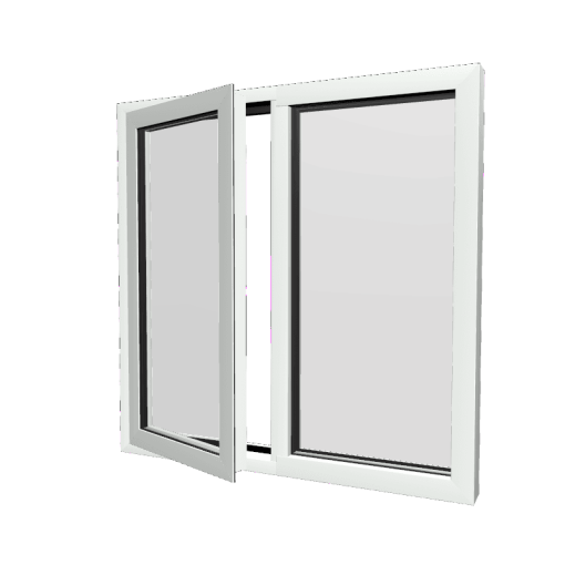 Style 16 White Aluminium Window