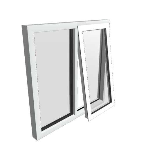 Style 14 White Aluminium Window