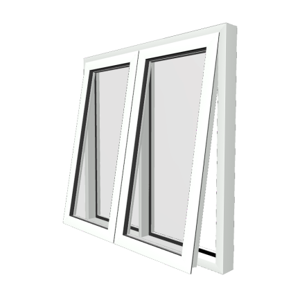Style 15 White Aluminium Window