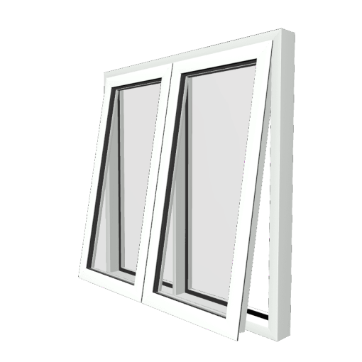 Style 15 White Aluminium Window