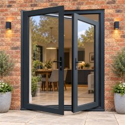 Aluminium French Door fitted to the back of a house