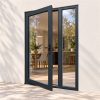 Aluminium Offset French Door fitted to the back of a house