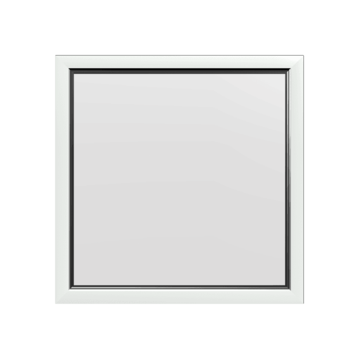 Style 1 Fixed White Aluminium Window