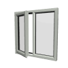uPVC Window Agate Grey