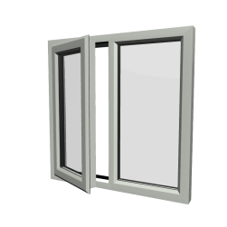 uPVC Window Agate Grey