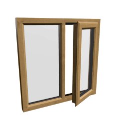 uPVC Window Irish Oak