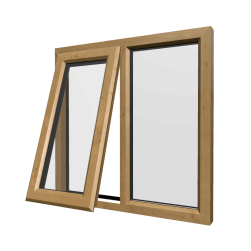 uPVC Window Irish Oak