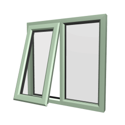 uPVC Window Chartwell Green