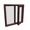 uPVC Window Rosewood Woodgrain