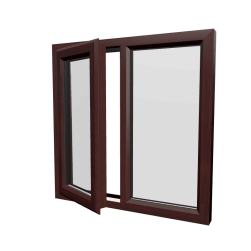 uPVC Window Rosewood Woodgrain