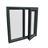 uPVC Window Anthracite Grey