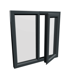 uPVC Window Anthracite Grey