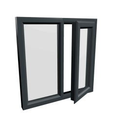 uPVC Window Anthracite Grey