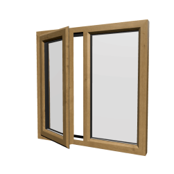 uPVC Window Irish Oak