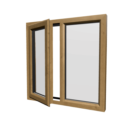 uPVC Window Irish Oak