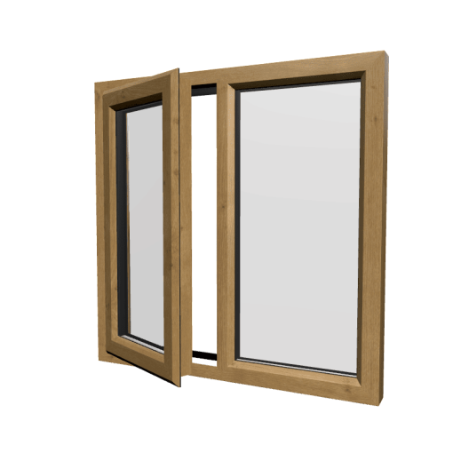 uPVC Window Irish Oak