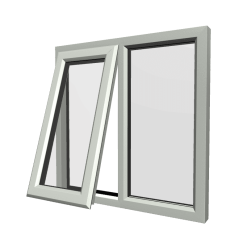 uPVC Window Agate Grey
