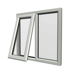 uPVC Window Agate Grey