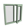 uPVC Window Chartwell Green