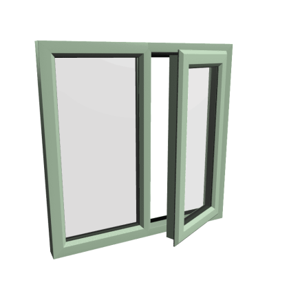 uPVC Window Chartwell Green