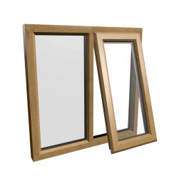 uPVC Window Irish Oak