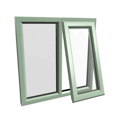 uPVC Window Chartwell Green