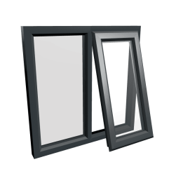 uPVC Window Anthracite Grey
