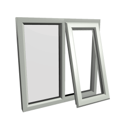 uPVC Window Agate Grey