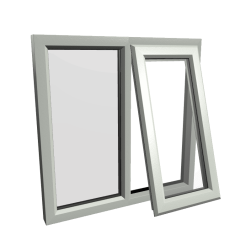uPVC Window Agate Grey