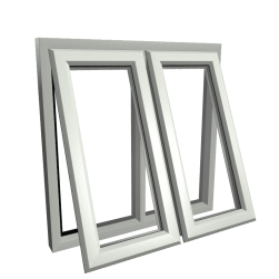 uPVC Window Agate Grey