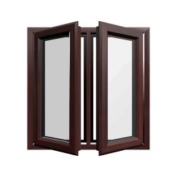 uPVC Window Rosewood Woodgrain