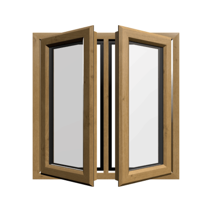 uPVC Window Irish Oak