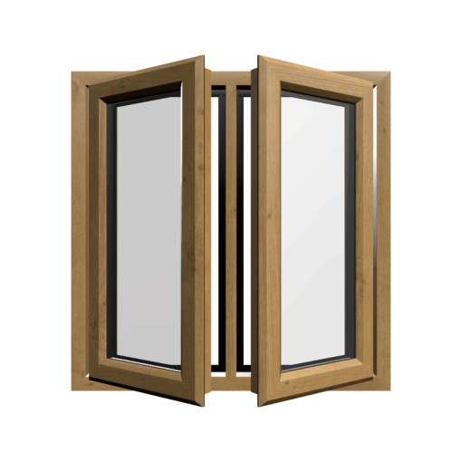 uPVC Window Irish Oak
