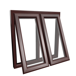 uPVC Window Rosewood Woodgrain