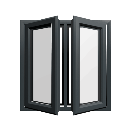 uPVC Window Anthracite Grey