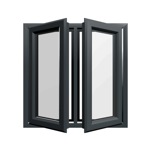 uPVC Window Anthracite Grey