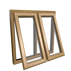 uPVC Window Irish Oak