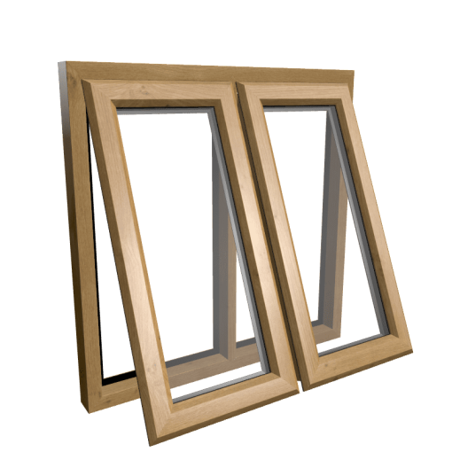 uPVC Window Irish Oak