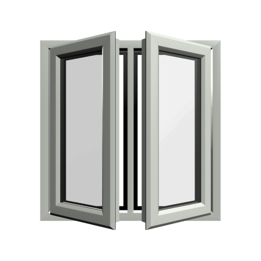 uPVC Window Agate Grey