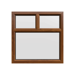 uPVC Window Golden Oak