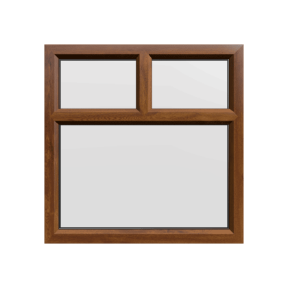uPVC Window Golden Oak
