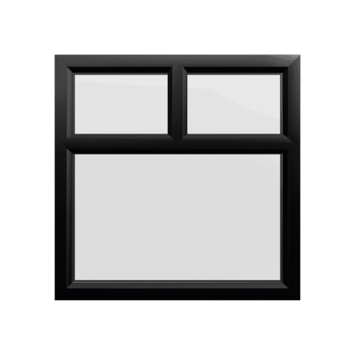uPVC Window Black Woodgrain